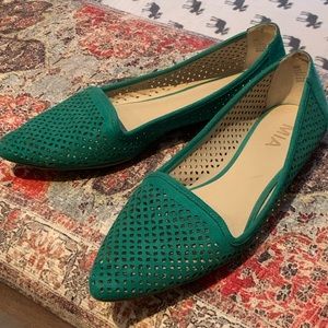 MIA Suede Teal Flats